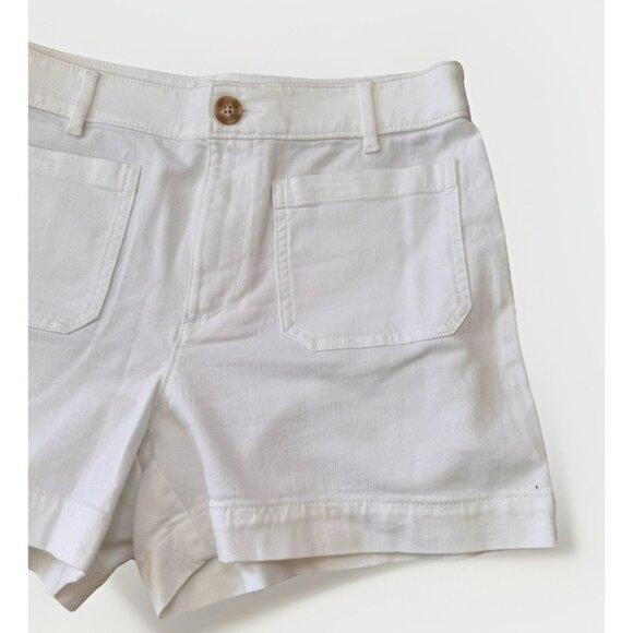 Loft The Palmer Short Women’s Size 6 White Pristine Condition Front Pockets - Picture 2 of 4